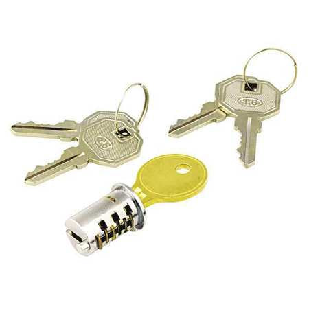 Key-alike Lock Core Set,brushed Chrome (