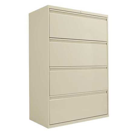 File Cabinet,4 Drawer,36x19-1/4x53-1/4"