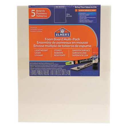 Board,foam,8" X 10",white,pk5 (1 Units I