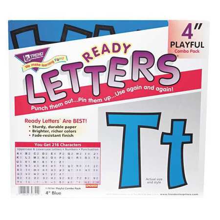 Letters,upper/lowercase Combo,blue,pk216