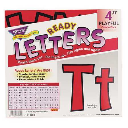 Letters,upper/lowercase Combo,red,pk216