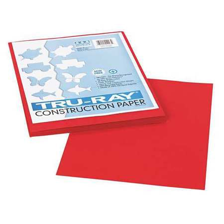 Paper,construction,9" X 12",red,pk50 (1