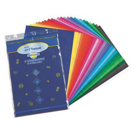 Art Tissue,12" X 18",assorted,pk50 (1 Un