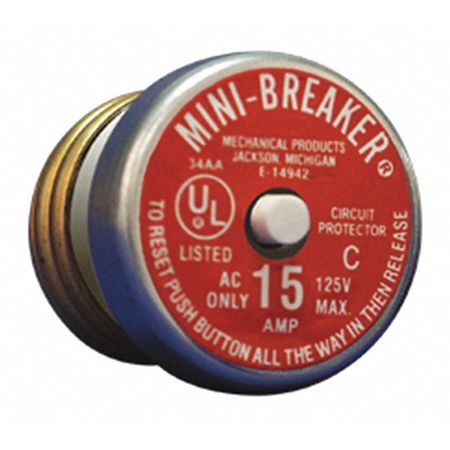 Mini Breaker,125v,15a (1 Units In Ea)