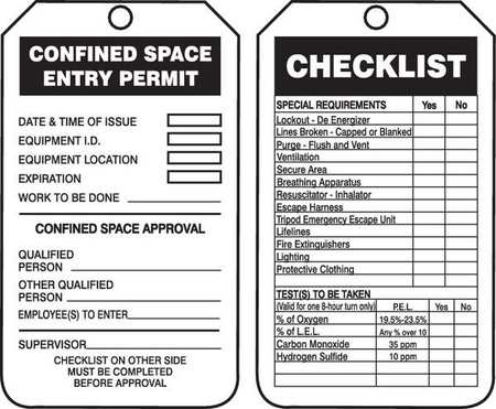 Permit Tag,5-3/4 X 3-1/4,pk25 (1 Units I