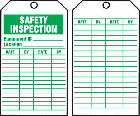 Inspection Tag,roll,6-1/4 X 3,pk100 (1 U