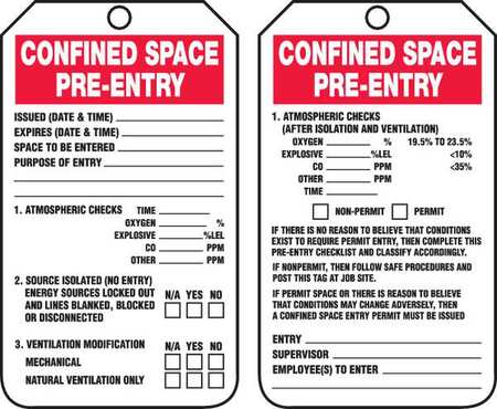 Permit Tag,5-3/4 X 3-1/4,pk25 (1 Units I