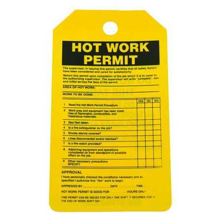 Permit Tag,5-3/4 X 3-1/4,pk25 (1 Units I