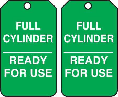 Cylinder Tag,5-3/4 X 3-1/4,pk25 (1 Units