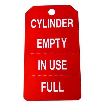 Cylinder Tag,5-3/4 X 3-1/4,pk25 (1 Units