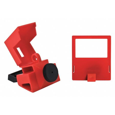 Circuit Breaker Lockout,red,3-1/4" H (1