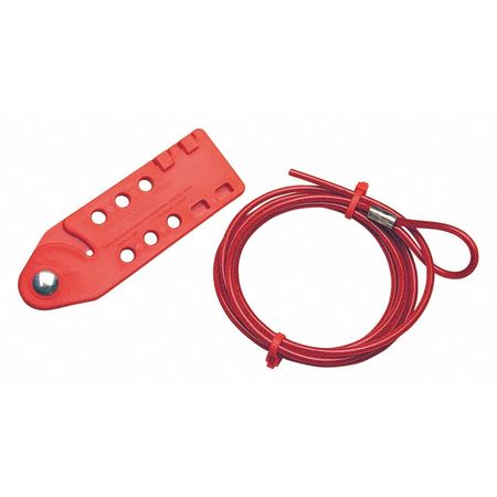 Cable Lockout,red,cable 6 Ft. L (1 Units