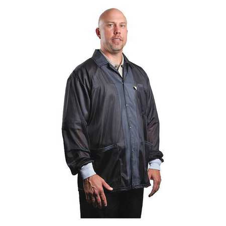 Jacket Smock,cuffs,black,3xl (1 Units In