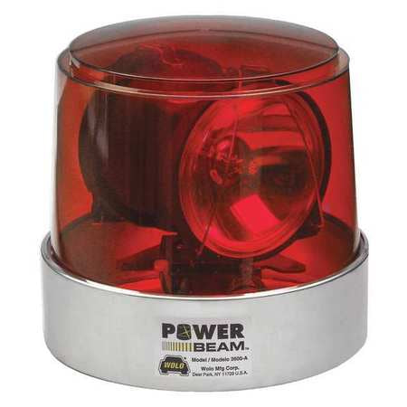 Power Beam Halogen Light,red Lens (1 Uni