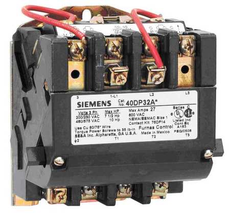 Nema Magnetic Contactor,45a,240vac,nema2