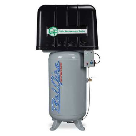 Quiet Air Compressor,7.5hp,80gal,1-phase