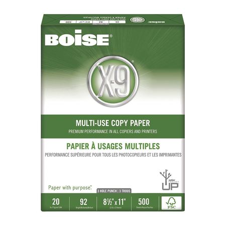 Copy Paper,3-hole,bright,20lb,white,pk10