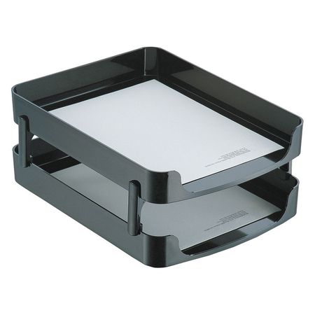 Front-load Letter Trays,black,pk2 (1 Uni