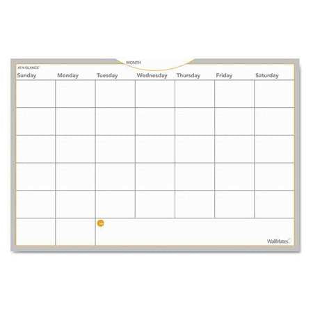 Dry Erase Weekly Calendar,36"x24",white