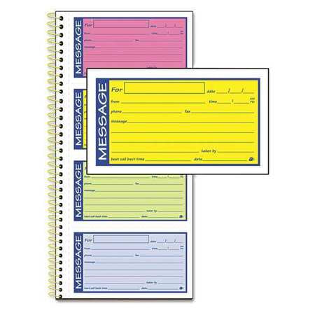 Telephone Message Book,wirebound (1 Unit