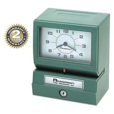 Automatic Print Time Clock,green (1 Unit