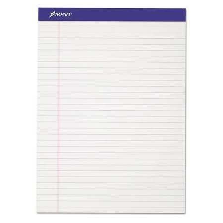 Perforatedwritingpad,8-1/2"x11-3/4",pk12