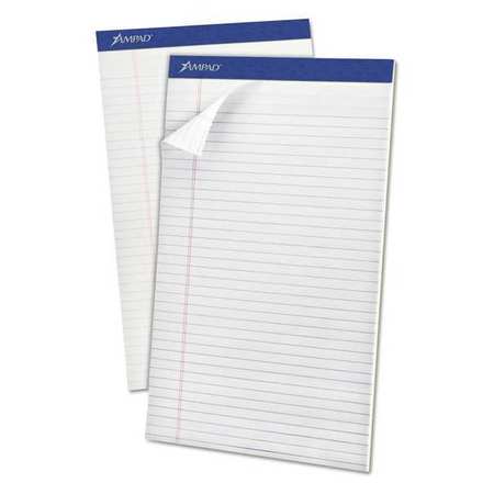 Perforated Legal Pad,8"x5",white,pk12 (1