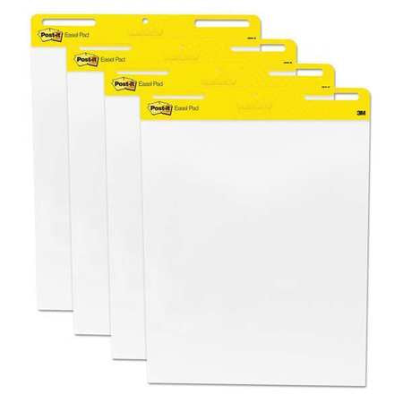 Pad,easel 25"x30",post-it,white,pk4 (1 U