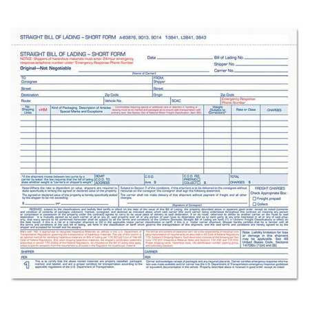 Form,bill/lading,shrt,tri,pk250 (1 Units