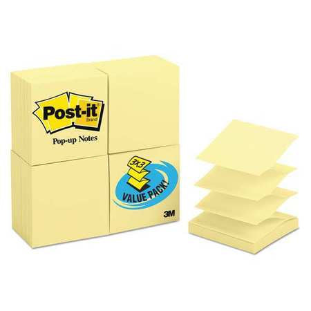 Pad,pop-up,note,yellow,pk24 (1 Units In