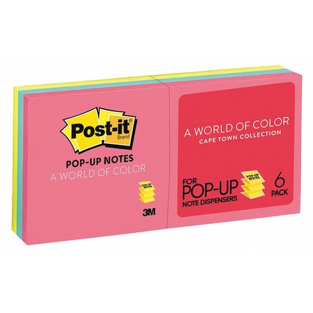 Refill,post-it,3"x3",pup,ne,pk6 (1 Units