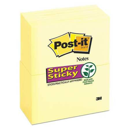 Pad,post-it 3"x5",canary,yellow,pk12 (1