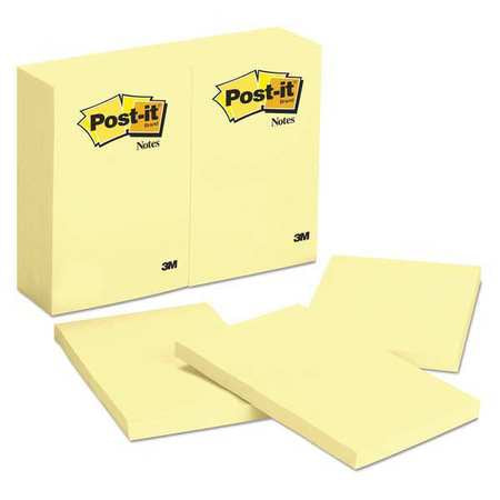 Note,post-it,4"x6",yellow,pk12 (1 Units