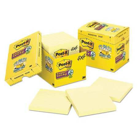 Pad,4"x4",cabinet,canary,pk12 (1 Units I