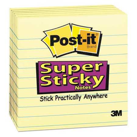 Pad,post-it 4"x4",canary,yellow,pk6 (1 U