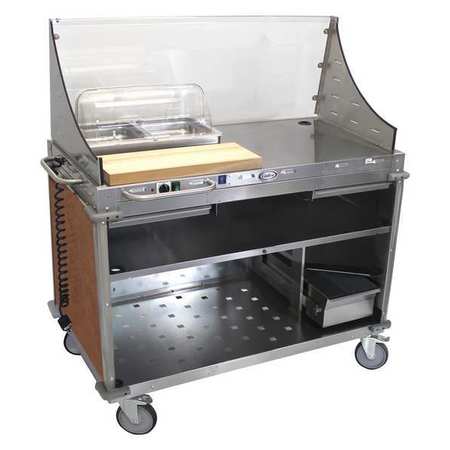 Large Demo Sampling Cart,sneeze Guard (1