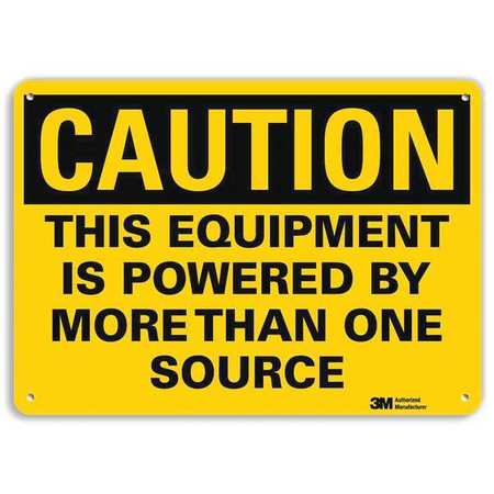 Caution Sign,10" W,7" H,0.040" Thick (1