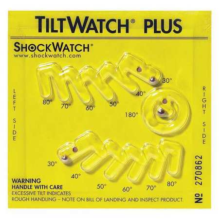 Tiltwatch Plus W/label,yellow,pk50 (1 Un