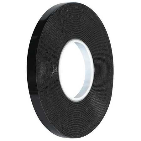 Vhb Tape,4949,1/2"x5yd.,blk (1 Units In