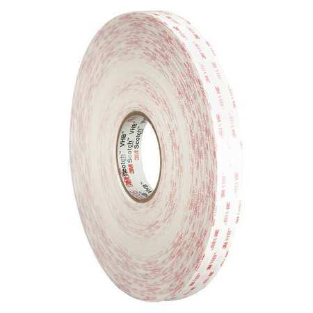 Vhb Tape,4950,1"x5yd.,wh (1 Units In Ea)