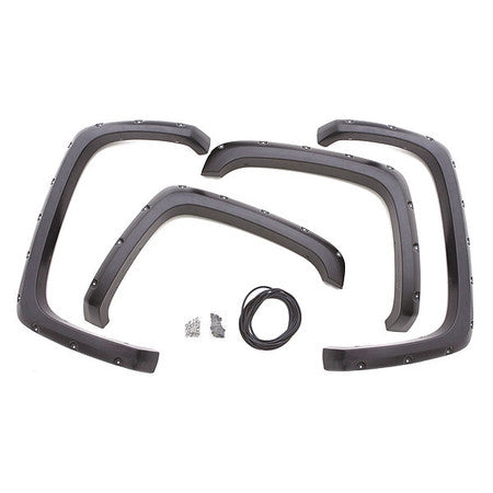 Fender Flares,3" W,black,smooth (1 Units