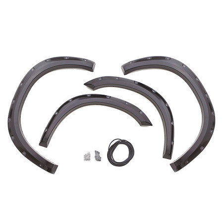 Fender Flares,2" W,black,smooth (1 Units