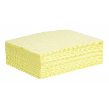 Absorbent Pad,chemical/hazmat,19" L,pk50