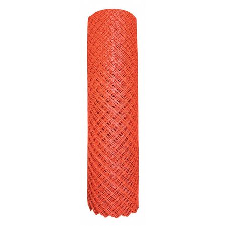 Fence,2" X 2" Mesh,4 Ft. H,orange (1 Uni