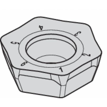 Milling Insert,hexagon (1 Units In Ea)