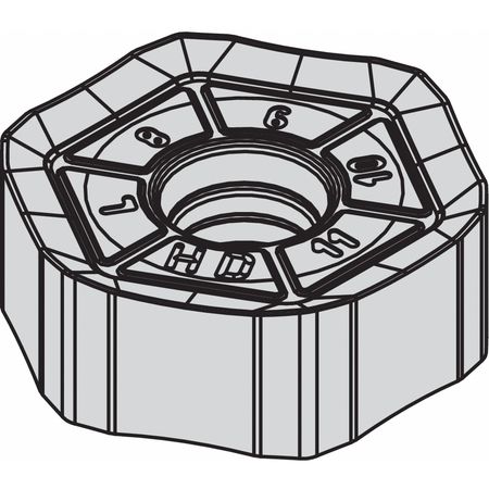 Milling Insert,hexagon (1 Units In Ea)