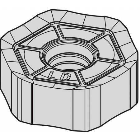 Milling Insert,hexagon (1 Units In Ea)