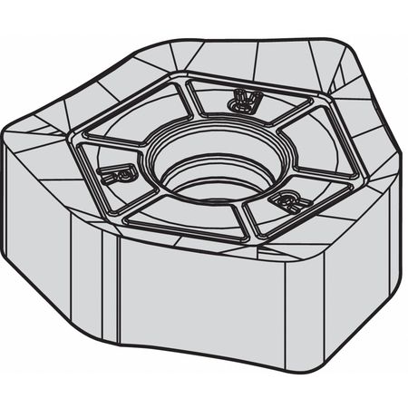 Milling Insert,hexagon (1 Units In Ea)