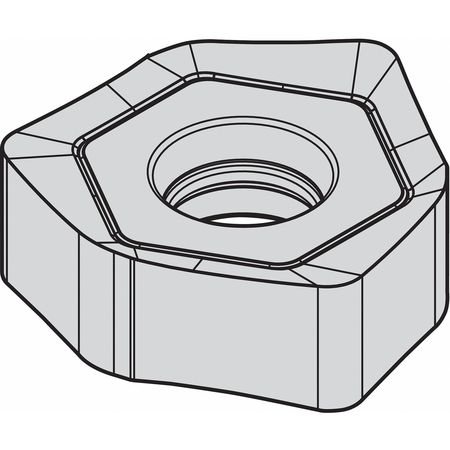 Milling Insert,hexagon (1 Units In Ea)