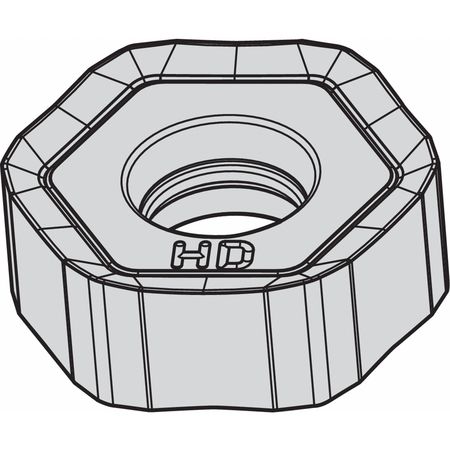 Milling Insert,hexagon (1 Units In Ea)